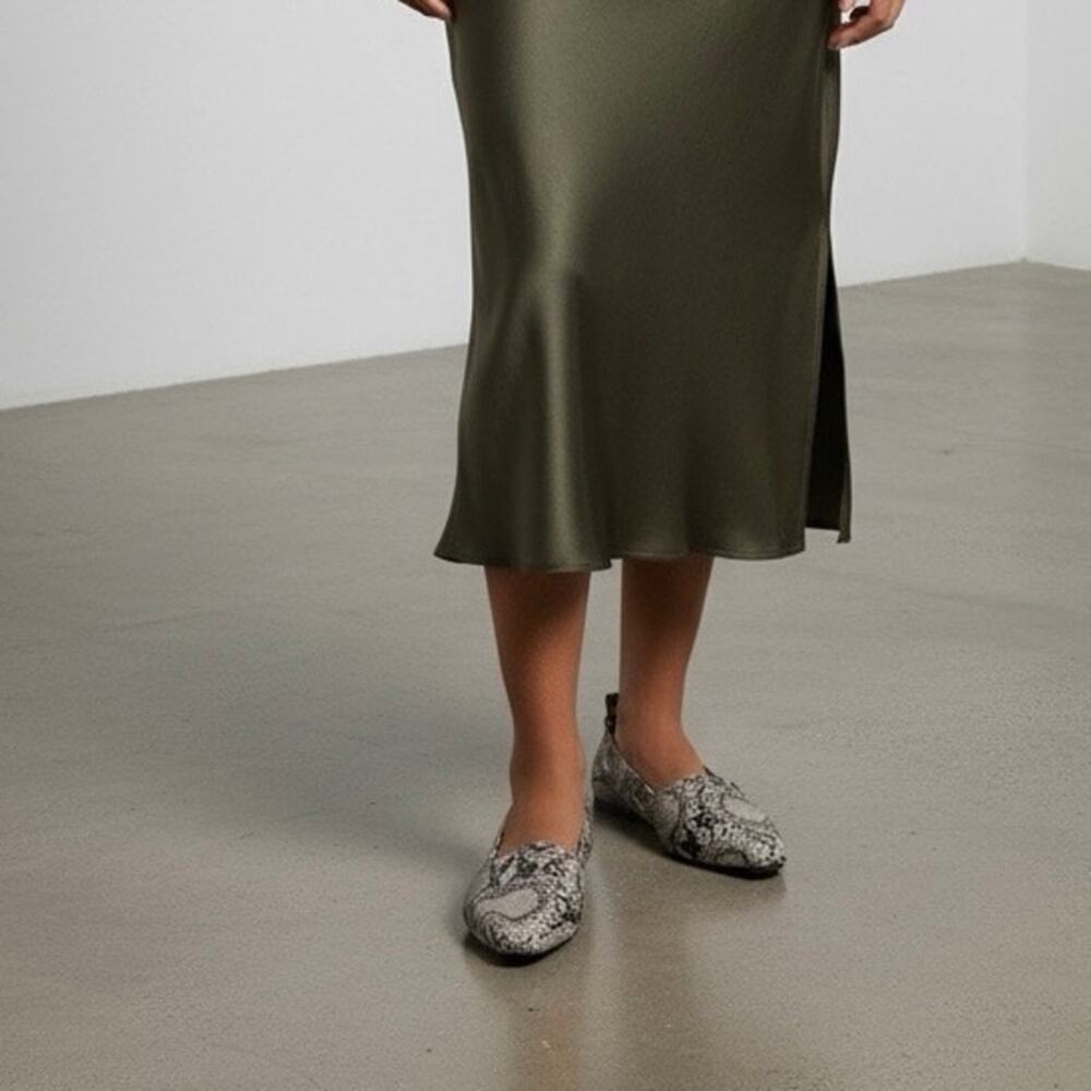 New French connection Emee snake print flats size 7